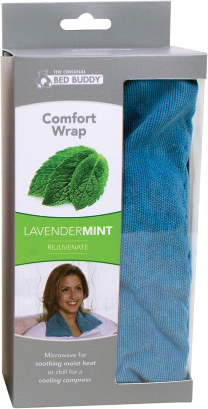Bed Buddy Heated Aromatherapy Neck Wrap, Lavender Scented - Microwavable Hot & Cold Therapy for Sore Muscles, Stress Relief, and Relaxation - Soft Plush Fabric with Lavender