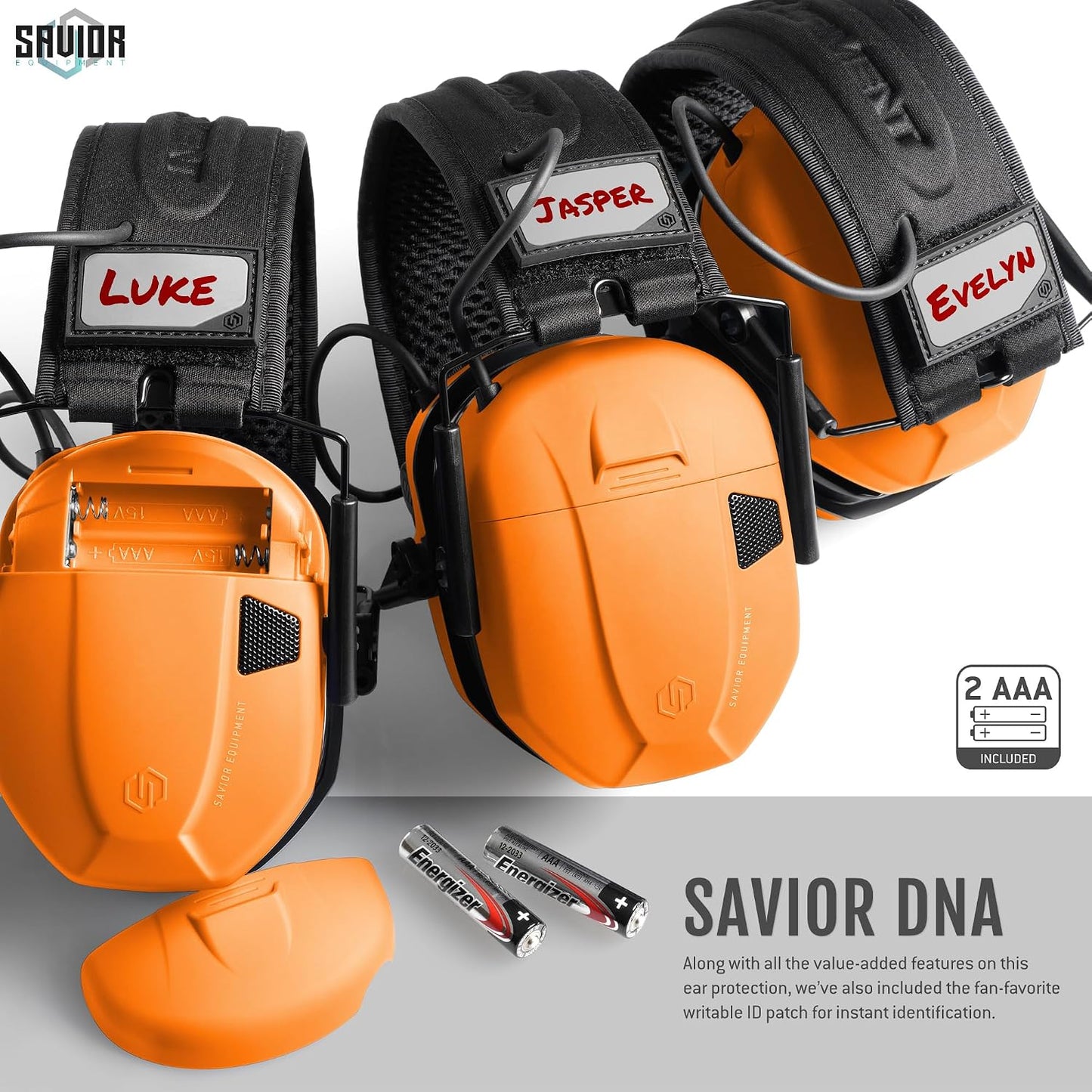 Savior Equipment Apollo Electronic Earmuffs For Shooting w/Gel Ear Pads, 24dB NRR, Noise Cancelling Ear Protection Headset