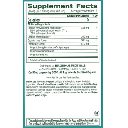 Traditional Medicinals Organic Stress Ease Calm, 16 Tea Bags