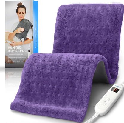 RENPHO Electric Heating Pad for Back with 10 Heat Levels