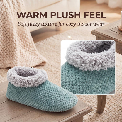 Cozylook Fuzzy Slippers for Women Indoor Soft Sole Slipper Socks