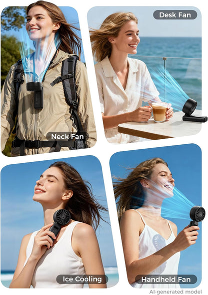 Aecooly Mighty Portable Handheld Fan | 20H Max Cooling | 3 Flexible Modes