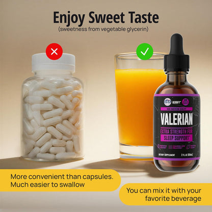 Valerian Root Supplement - Valerian Root Tincture – Nervous System Support 2 Fl oz