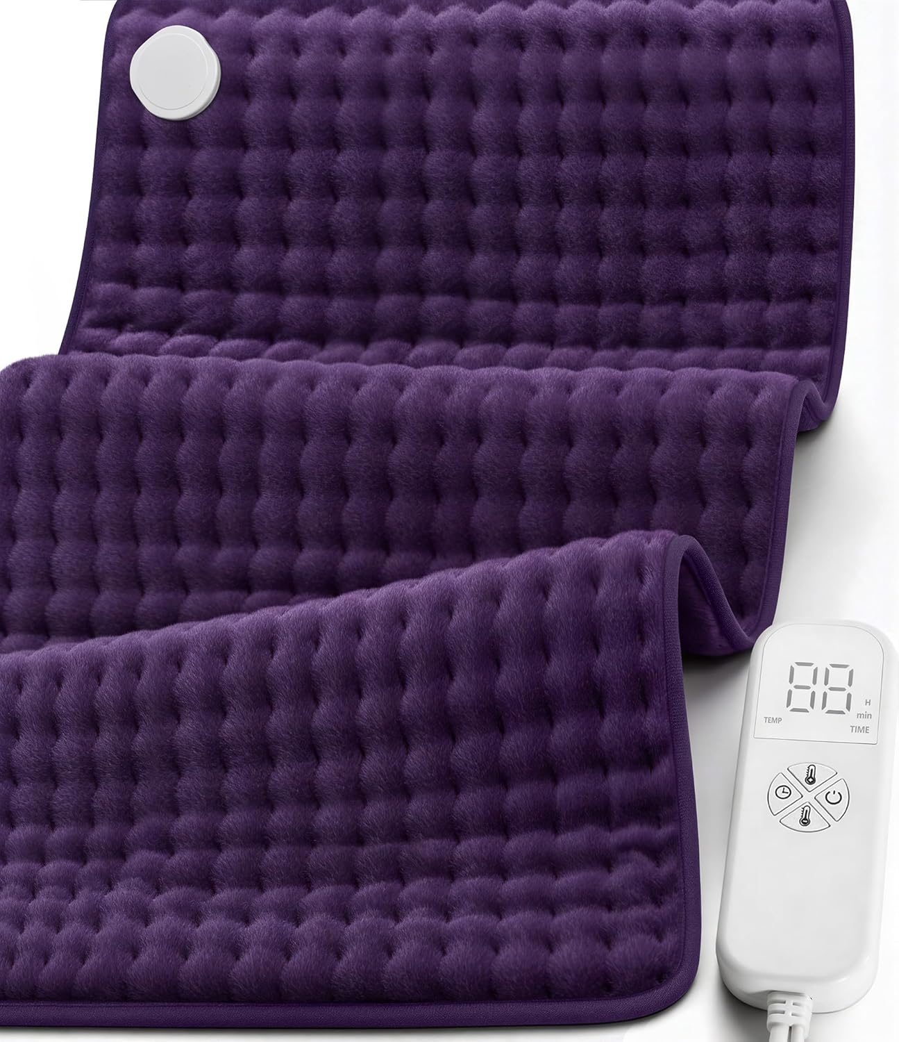 Heating Pad for Back Pain Relief, Extra Large 17"x33" Electric Heat Pad with 6 Heat Settings, 4 Timers, Auto Shut-Off - Machine Washable for Neck Shoulder Cramps, Christmas Gift for Women Mom Wife