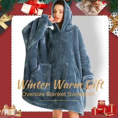 Aemicion Strawberry Blanket Hoodie,Oversized Sherpa Wearable Hooded Blanket,Warm Cozy Sweatshirt Gifts for Women Girls Adult