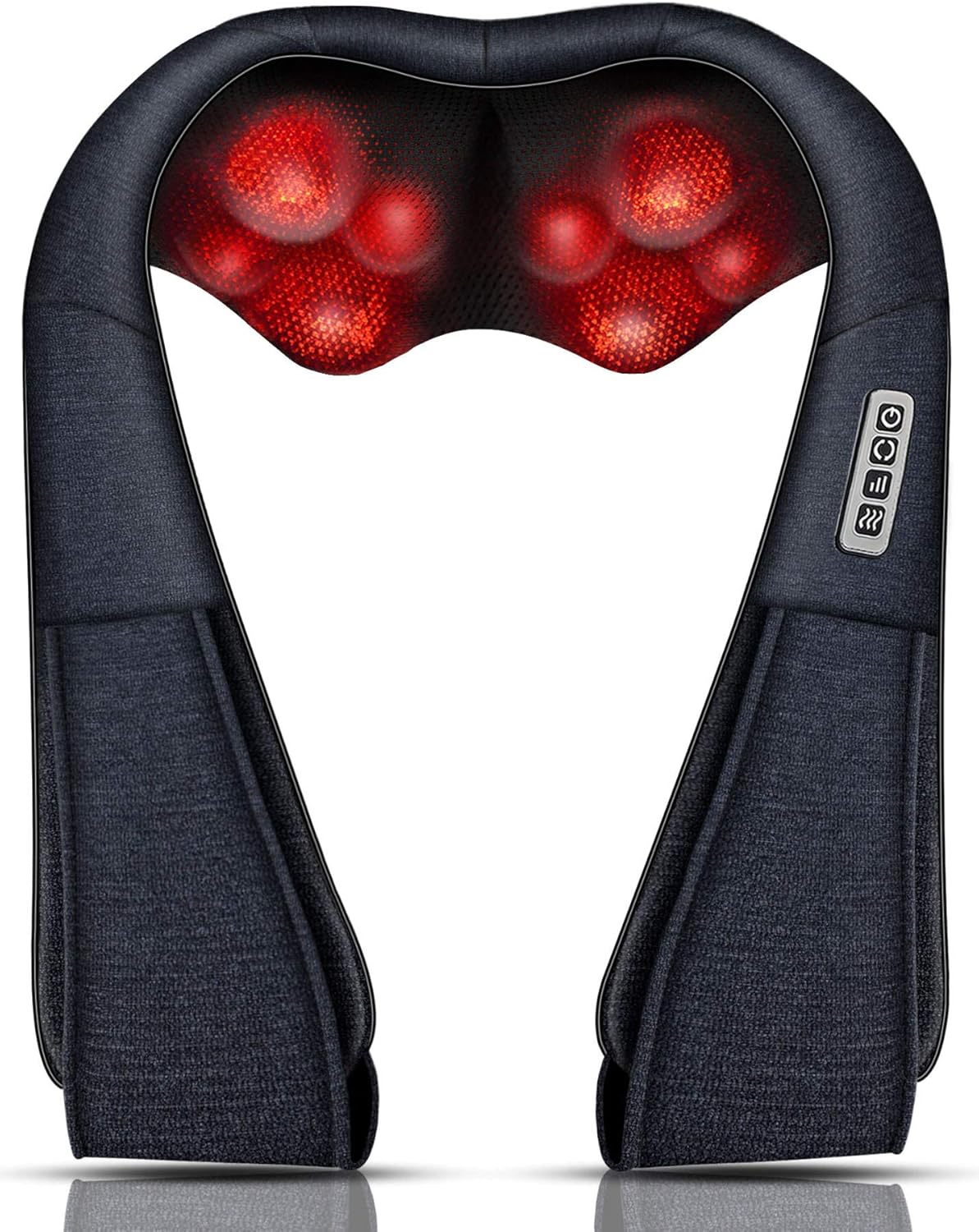 Mo Cuishle Women Men Gifts, Shiatsu Back Shoulder and Neck Massager with Heat, Electric Deep Tissue 4D Kneading Massage, Best Gifts for Mom Dad Wife Husband her Him, Christmas, Birthday (NOT Cordless)
