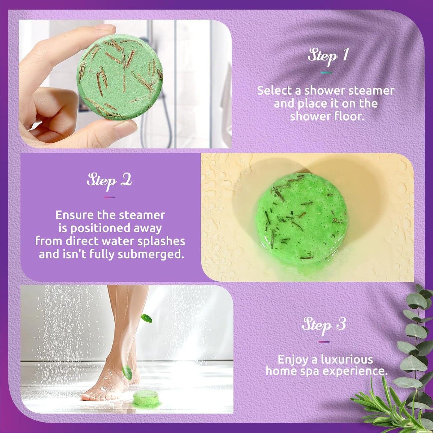 Shower Steamers Aromatherapy-8 Pack Shower Bombs with Essential Oils, Mothers Day Gifts for Mom Wife, Birthday Gifts for Women Self Care Relaxation Home SPA Teacher Appreciation Gift (Green)