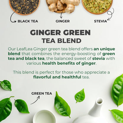 LeafLea Peppermint Tea Bags, Pure Single-Ingredient Mint Tea, 40 Count | Just Real Peppermint Leaves, Cool Refreshing Taste, Te De Menta, Caffeine-Free, Vegan, Individually Foil-Wrapped