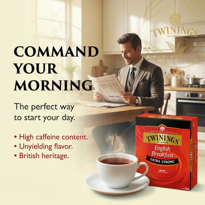 Twinings Extra Strong English Breakfast Tea Bags 80s