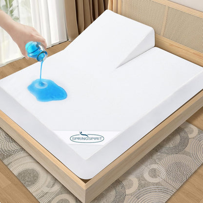 Queen Mattress Protector Waterproof Cover Absorbent Fitted Sheet up - 18'' Deep Pocket Mattress Cover Queen Size Bed Sheets, Terry Machine Wash Protection Mattress Protector