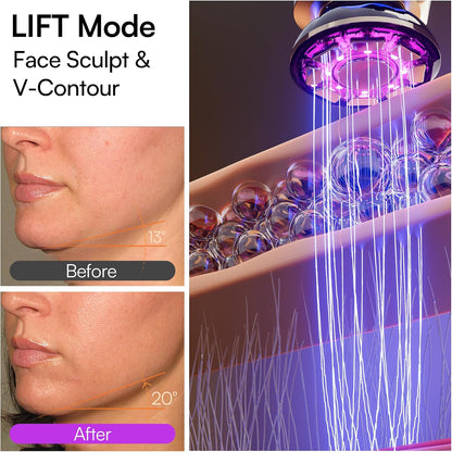 INIA FLARE 3-in-1 Red Light Therapy Beauty Device for Face & Neck White