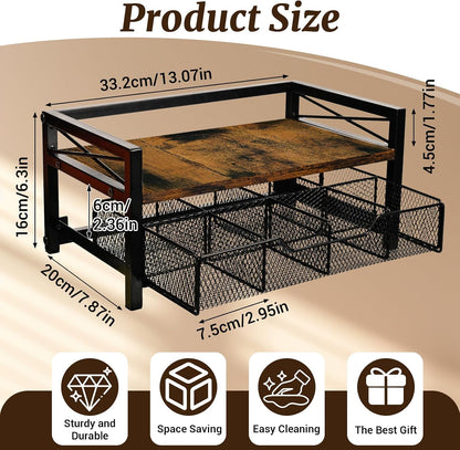 NANXITU Tea Holder Organizer,Wood Tea Box Organizer Storage Box