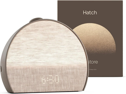 Hatch Restore 3 Sunrise Alarm Clock, Sound Machine, Smart Light (Putty) - White Noise, Screen-Free Sleep Routine
