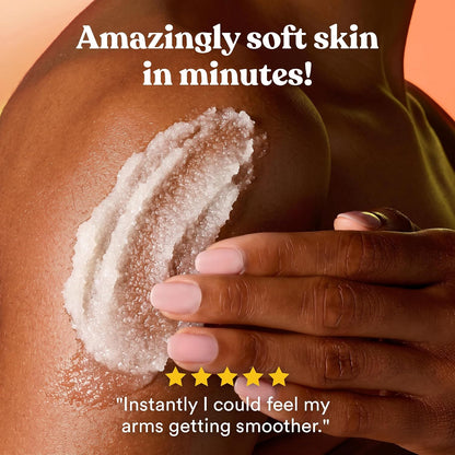 ASUTRA Dead Sea Salt Essential Oil Body Scrub Exfoliator (16 Ounce)