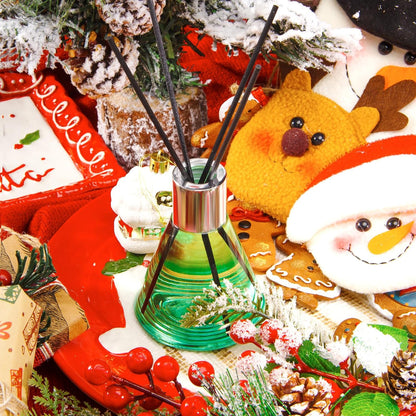 Reed Diffuser Set for Home, Citrus Scented Diffuser with 6 Diffuser Sticks, Home Fragrance Scent Essential Oil Stick Diffuser for Christmas Shelf Decor,3.4 oz