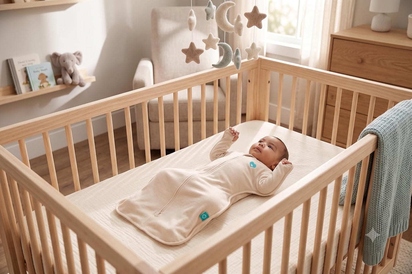 Love to Dream Swaddle UP, Baby Sleep Sack, Self-Soothing Swaddles for Newborns, Get Longer Sleep, Secure Fit Helps Calm Startle Reflex, New Born Essentials for Baby, 1.0 TOG, 13-19 lbs, Deep Olive