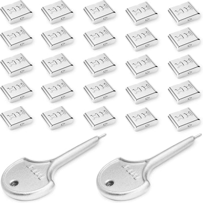 USB C Port Blockers, Stainless Steel Security Locks with Key
