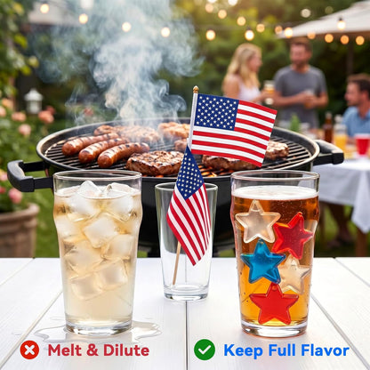 360 Pack Reusable Ice Cubes Refreezable Ice Cubes Without Diluting Reusable Ice Cubes for Drinks Large Pack Ice Cube Frozen BPA Free for Party Bars Ice Bath Camping