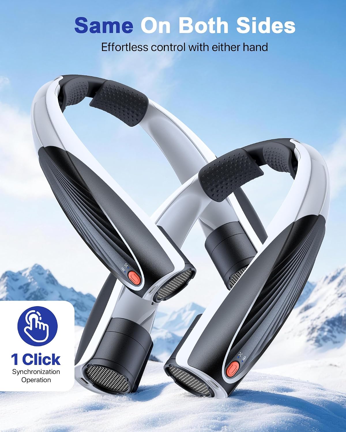 Kesguar Portable Neck Fan, 20H RunTime, 6000mAh Rechargeable