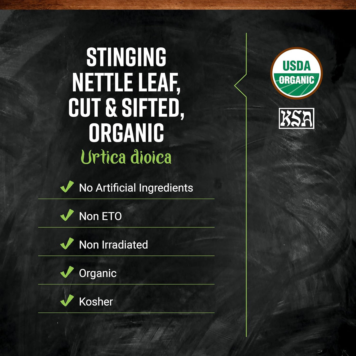 Frontier Co-op Stinging Nettle Leaf, Cut and Sifted - for Teas, Soups, Smoothies and Stir Fry - Kosher | 8 Ounce (Pack of 1)