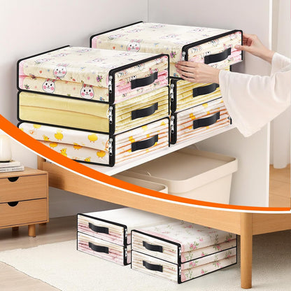 SpaceWhisper Clear Sheet Storage Bags, 6 Pack, 15.7 x 13.8 x 3.9 in
