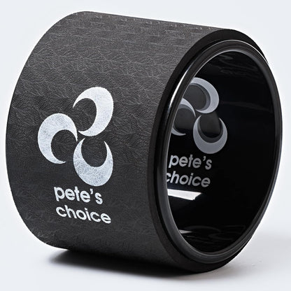 Extra Wide Yoga Wheel, Mini Yoga Wheel - Beginner Friendly Yoga Kit. More Comfortable, Stable and Safer Back Roller. Improve posture, better mobility. Ideal Home Exercise. Relieve Back Pain.