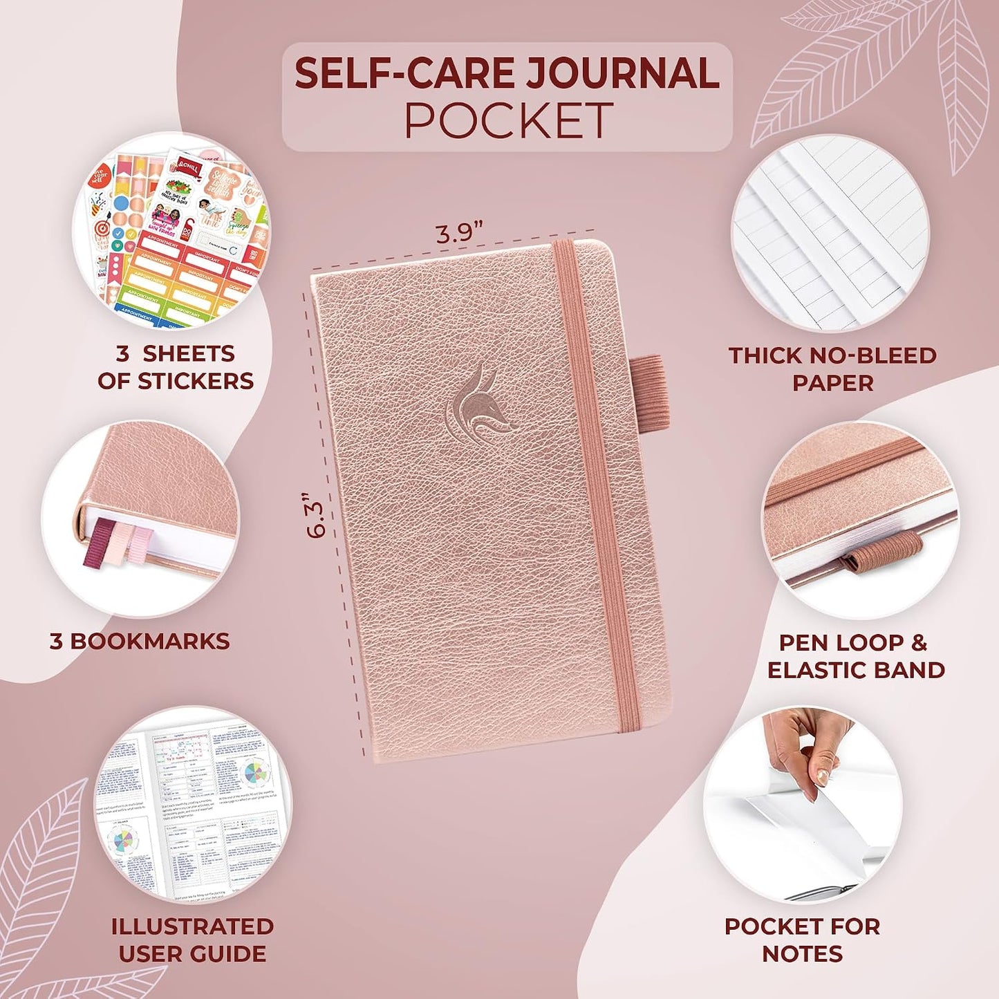 Clever Fox Self-Care Journal – Daily Reflection Notebook – Mental Health & Personal Development Planner, Meditation & Mood Log, A5 (Aquamarine)