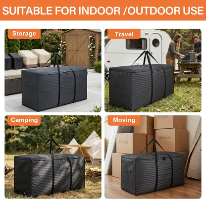 storagebag Patio Cushion Storage Bag, Outdoor Cushion Storage Bag,Waterproof Extra Large Furniture Storage Bag with Handle and Zipper, 48in L x 16in W x 22in H