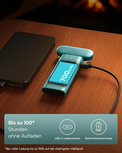 86lux Book Light, Rechargeable Reading Light for Book in Bed