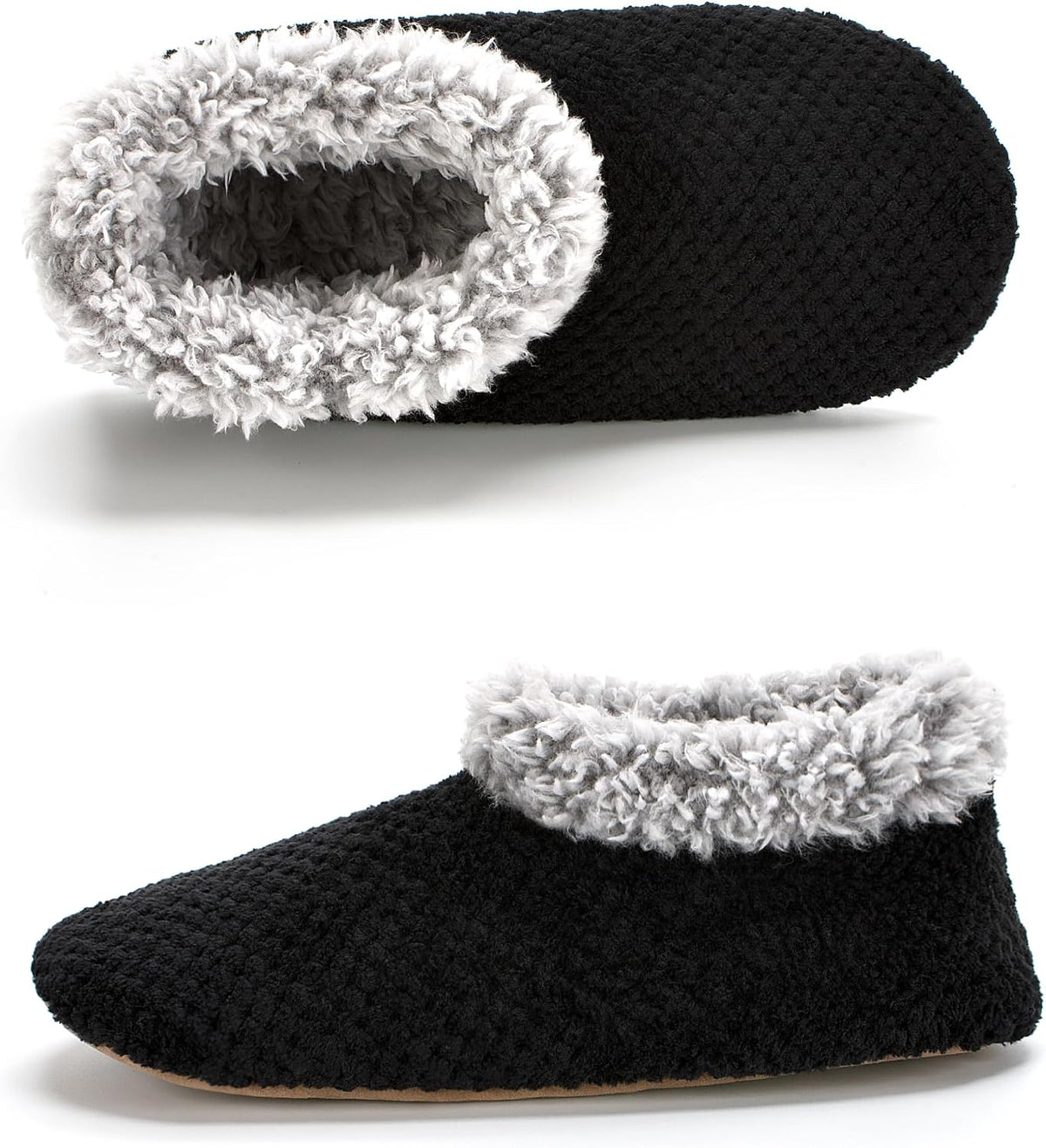 Cozylook Fuzzy Slippers for Women Indoor Soft Sole Slipper Socks