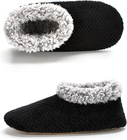 Cozylook Fuzzy Slippers for Women Indoor Soft Sole Slipper Socks