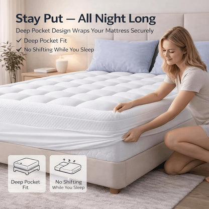 ELEMUSE Twin XL Dorm Dual Layer 3 Inch Memory Foam Mattress Topper for College, Dorm Room Essentials, 2 Inch Cooling Gel Foam and 1 Inch Soft Pillow Top Bed Pad,Back to School Comfortable Support