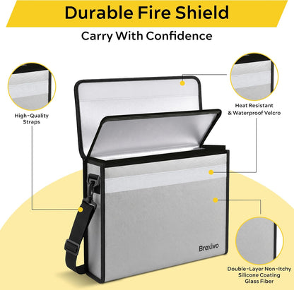 Fireproof Document Bag - Fireproof Box [Thermal Insulated] Fireproof Safety