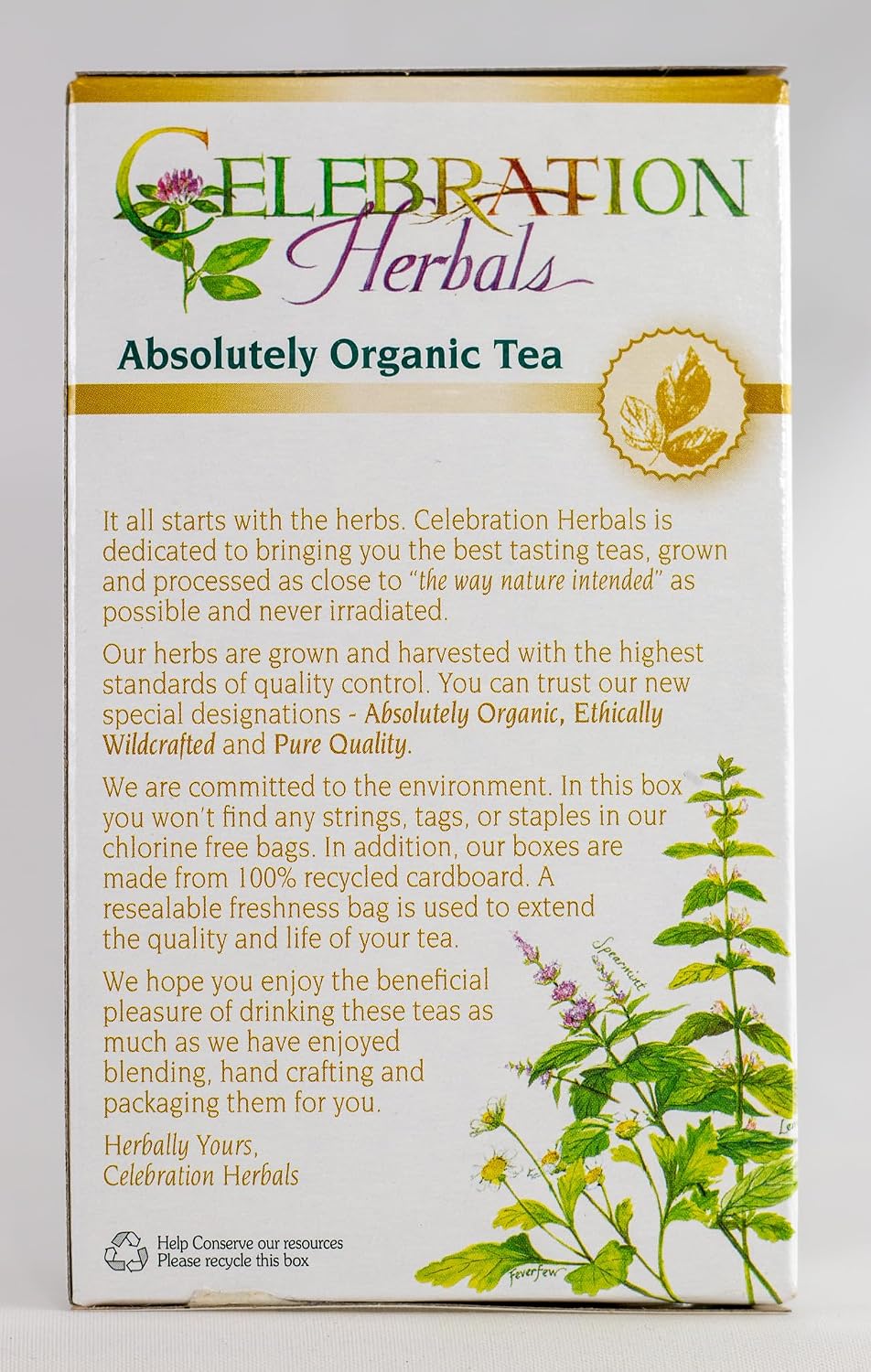 Celebration Herbals Organic Herbal White Tea - 24 Herbal Tea Bags