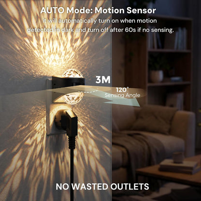 L LOHAS LED Night Light,Projector Night Light with Dusk to Dawn Sensor