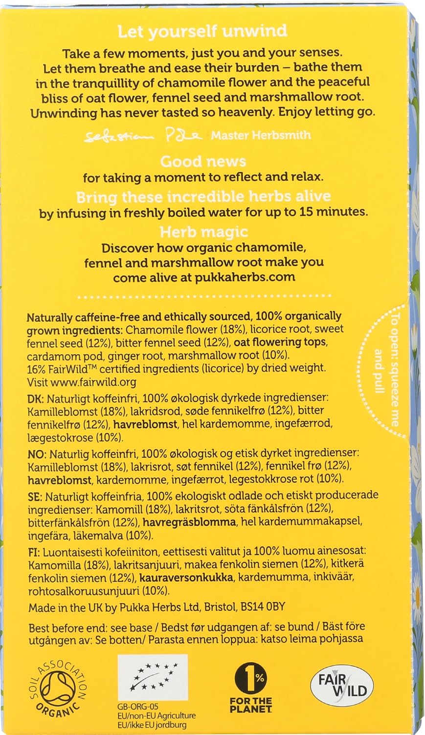 Pukka, Tea Herbal Relax Organic, 20 Count