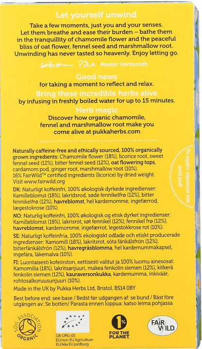 Pukka, Tea Herbal Relax Organic, 20 Count