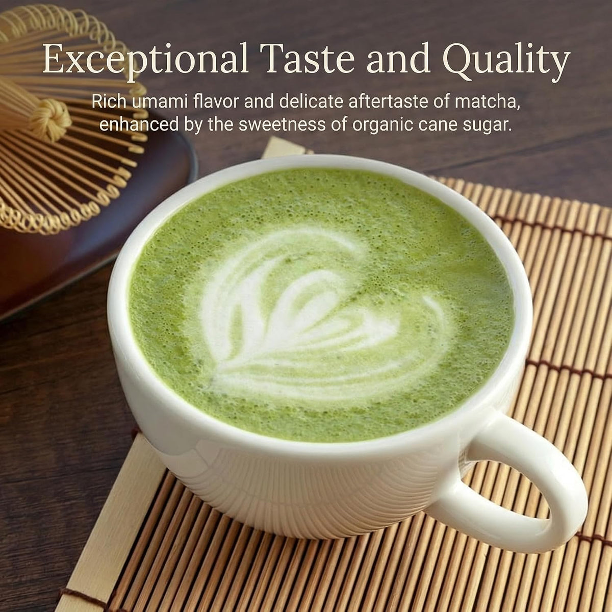 SUGIMOTO TEA Japanese Organic Matcha Latte Blend Mix 4.23 oz