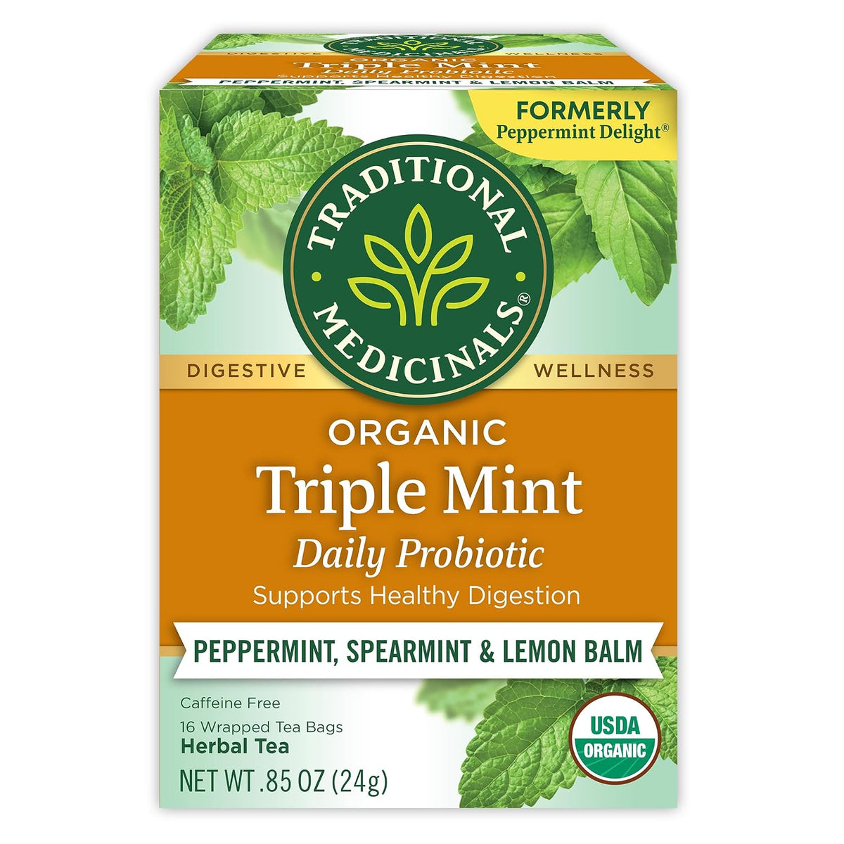 Traditional Medicinals Organic Triple Mint, 16 Tea Bags
