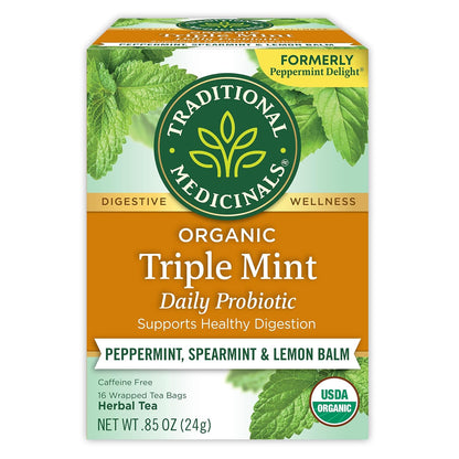 Traditional Medicinals Organic Triple Mint, 16 Tea Bags