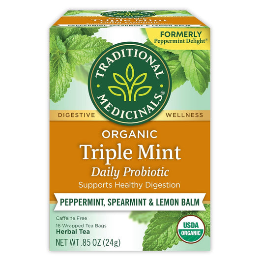Traditional Medicinals Organic Triple Mint, 16 Tea Bags