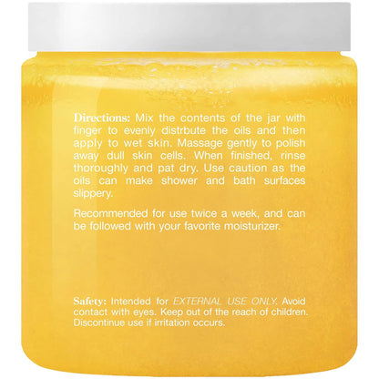 Majestic Pure Himalayan Salt Body Scrub, Lychee Oil Exfoliant, 10 Oz
