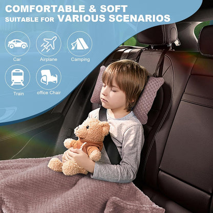 Travel Blanket Airplane Compact with Bag, Travel Essentials 3 in 1 Packable Airplane Blanket, Travel Pillow and Blanket Set, Inflatable Pillow, Luggage Sleeve & Backpack Clip (Light Grey)