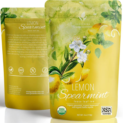Gardenika Organic Loose Leaf Tea Sampler – 8 Pack, 1 LB – Herbal and Naturally Caffeine-Free Set - Ayurvedic Assortment Blend