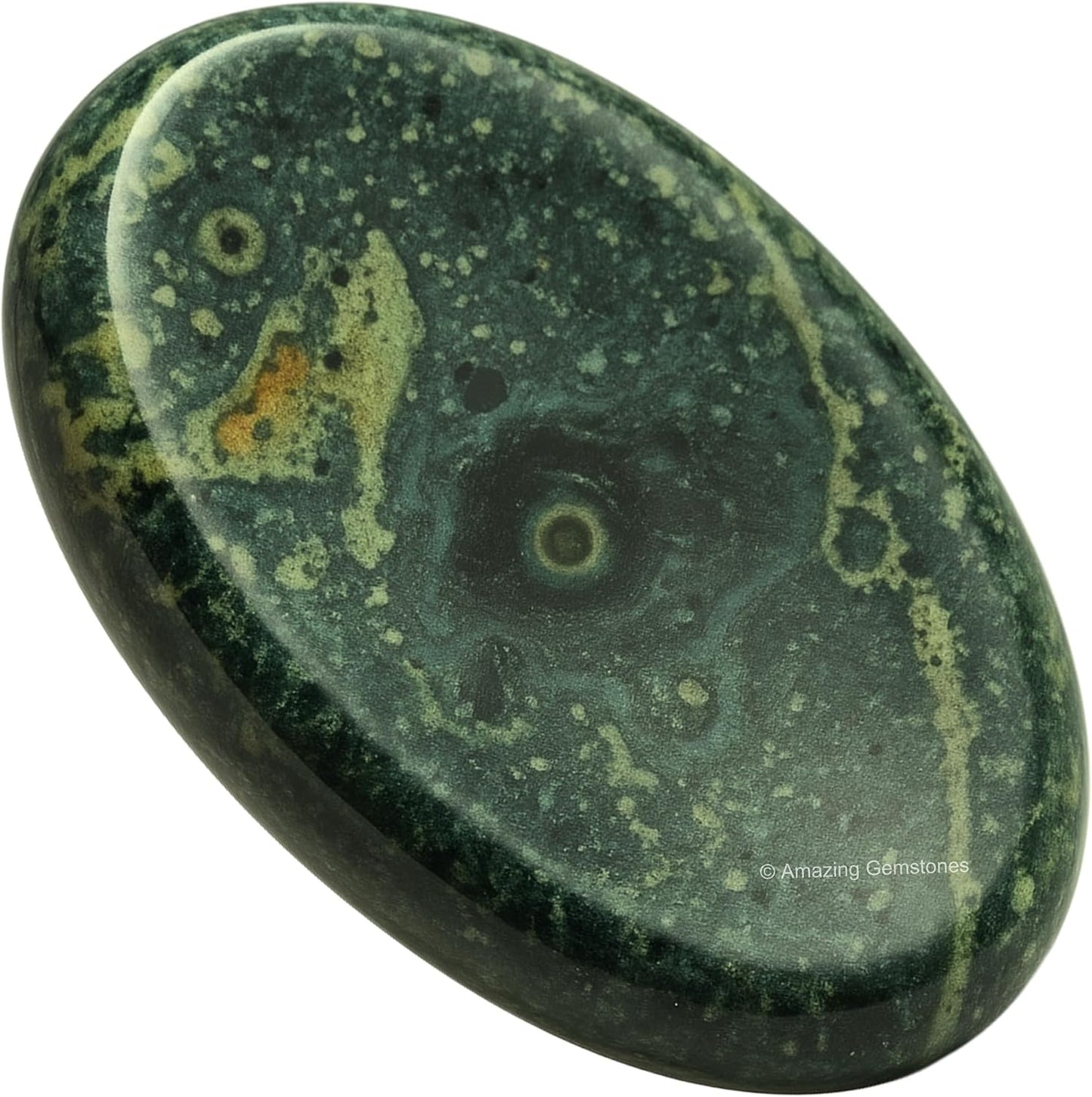 Amazing Gemstone Labradorite Thumb Worry Stone, Anxiety Stone, Healing Crystals - Piedra Crystal Fidget for Gift, Meditation, Calming, Relaxation, Stress Relief - Colors B