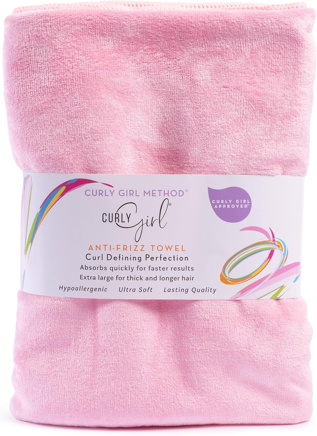 Curly Girl Towel for Women with Curls, Anti-Frizz, Absorbent, Fast Drying, Curly Hair, Microfiber Hair Drying Towel for Curls