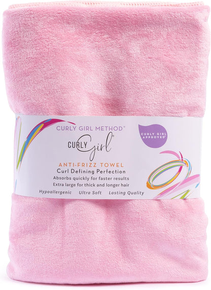 Curly Girl Towel for Women with Curls, Anti-Frizz, Absorbent, Fast Drying, Curly Hair, Microfiber Hair Drying Towel for Curls