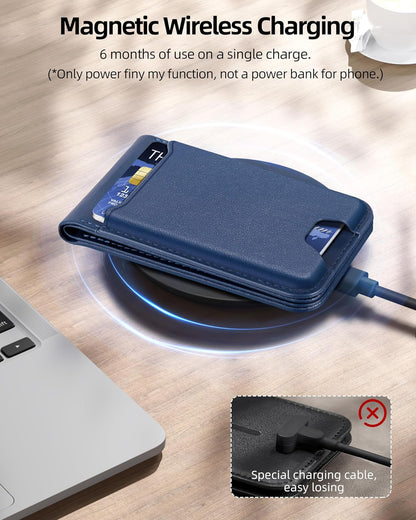 ExtreLife for Magsafe Wallet, Works with Apple Find My, 6 Cards Holder