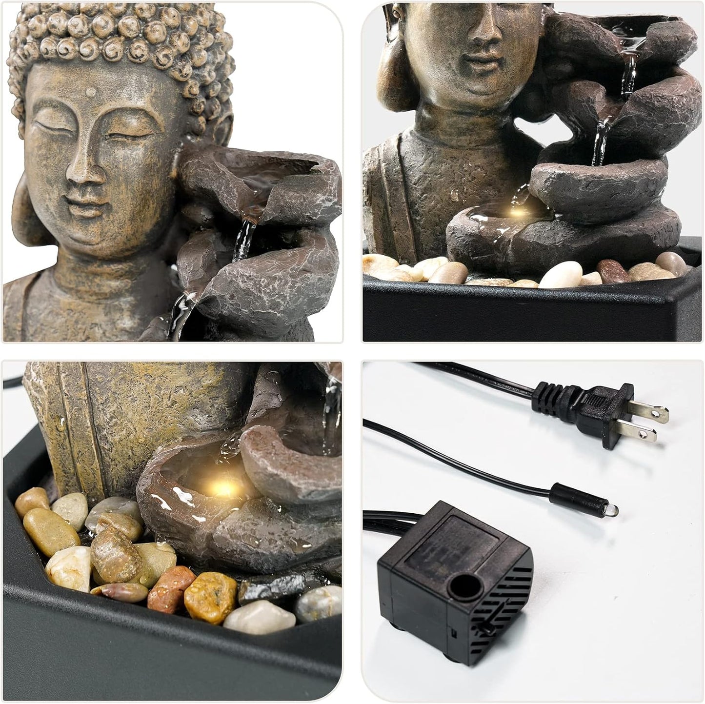 Ferrisland Resin LED Indoor Water Fountains
