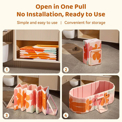 Expandable Bathtub Tray, Foldable Bath Tray for Tub, Acrylic Bath Table Trays Storage Rack, Bath Tub Tray for Bathtub & Bathroom Accessories (Transparent Bathtub Tray, 22"L x 7.8"W x 1.7"H)